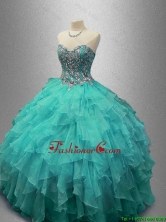 Popular Beaded and Ruffles Sweet 16 Gowns with Sweetheart SWQD029-2FOR