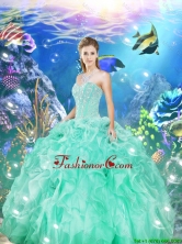 2016 Summer Discount Beaded and Ruffles Sweet 16 Dresses in Apple Green QDDTA78002FOR