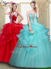 Perfect Sweetheart Quinceanera Dresses with Beading and Ruffles    YCQD062FOR