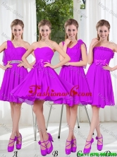 Pretty Sweetheart Beading Short Dama Dresses in Purple BMT001-3FOR