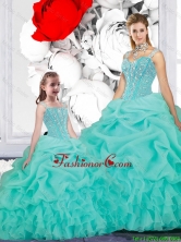 2015 Winter New Style Ball Gown Straps  Matching Sister Dresses in Turquoise QDDTA116002-LG-1FOR