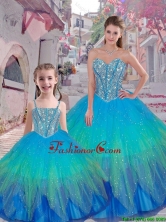 2016 Spring Classical Beaded Ball Gown Matching Sister Dresses with Sweetheart QDDTA39002-LGFOR