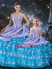 New Arrivals Ball Gown Beading and Ruffled Layers Macthing Sister Dresses  QDDTA94002-LGFOR