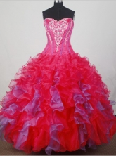 2012 Elegant Ball Gown Strapless Floor-Length Quinceanera Dresses Style JP42639