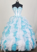 2012 Unique Ball Gown Sweetheart Neck Floor-Length Quinceanera Dresses Style JP42637