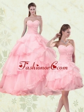 2015 Best Cute Sweetheart Beaded Quinceanera Dresses with Ruffled Layers MLXN911415TZFOR