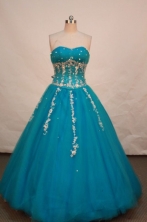 Beautiful ball gown sweetheart-neck floor-length quinceanera dresses TD2447
