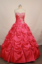 Affordable Ball gown Sweetheart-neck Floor-length Quinceanera Dresses Style FA-W-014