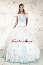Appliques Strapless Lovely Quinceanera Dresses for 2015 XFNAO093AFOR