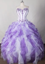 Beautiful Ball Gown Strapless Floor-length Quinceanera Dress LJ2626