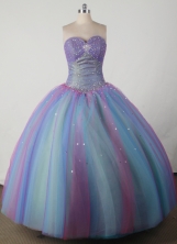 Beautiful Ball Gown Sweetheart Floor-length Quincenera Dresses TD260037 