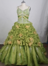 Beautiful Ball gown Strap Floor-  length Quinceanera Dresses Style FA-W-r91