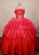 Beautiful ball gown strapless floor-length quinceanera dresses WLX42402