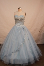 Cheap Ball gown Strapless Floor-length Quinceanera Dresses Style FA-W-044