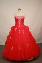 Cheap Ball gown Strapless Floor-length Quinceanera Dresses Style FA-W-055