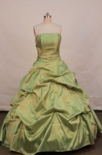 Cheap Ball gown Strapless Floor-length Quinceanera Dresses Style FA-W-096
