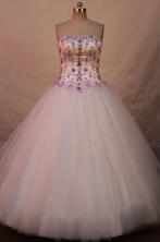 Exclusive Ball gown Strapless Floor-length Quinceanera Dresses Style FA-W-101