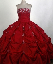 Exquisite Ball Gown Strapless Floor-length Quinceanera Dress ZQ12426051