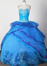Exquisite Ball Gown Sweetheart Neck Floor-length Quinceanera Dress LJ2645