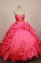 Exquisite Ball gown Strapless Sweep Train Quinceanera Dresses Style FA-W-190