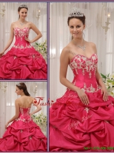 Formal Sweetheart Appliques and Pick Ups Quinceanera Dresses for 2016  QDZY655BFOR