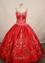 Modest Ball gown Strap Floor-length Quinceanera Dresses Style X0424117