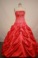Popular Ball gown Strapless Floor-length Quinceanera Dresses Style FA-W-002 