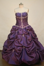 Popular Ball gown Strapless Floor-length Quinceanera Dresses Style FA-W-098