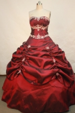 Popular Ball gown Strapless Floor-length Quinceanera Dresses Style FA-W-177