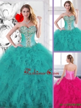 Popular Beading Quinceanera Dresses with Ruffles for 2016 SJQDDT135002FOR