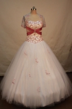 Romantic Ball gown Strapless Floor-length Quinceanera Dresses Style FA-W-199