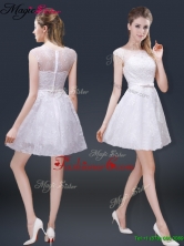 2016 Lovely Cap Sleeves Prom Dresses with with in Lace YCPD036FOR