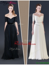 2016 Winter Perfect Empire Off the Shoulder Prom Dresses YCPD012FOR