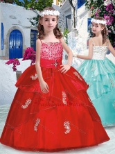 Latest Spaghetti Straps Mini Quinceanera Dresses with Appliques and Beading PAG253FOR