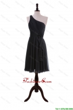 Discount One Shoulder Black Short Prom Dresses DBEES289FOR