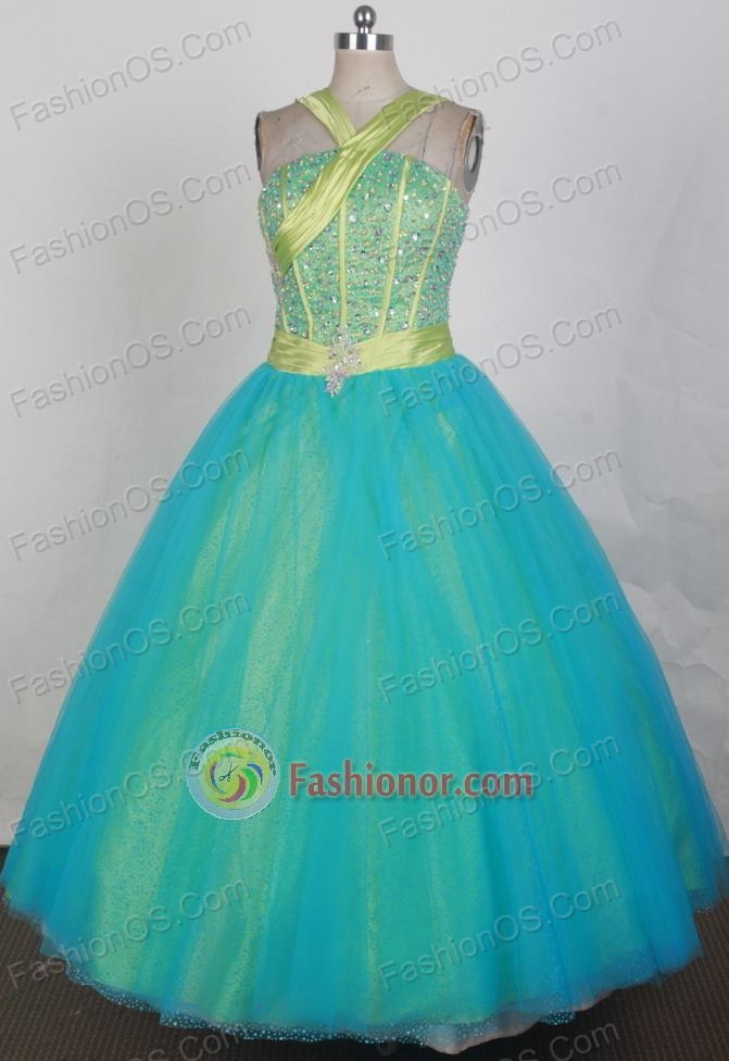 2012 Pretty Ball Gown Halter Top Neck Floor-Length Vintage Quinceanera Dresses Style JP42626