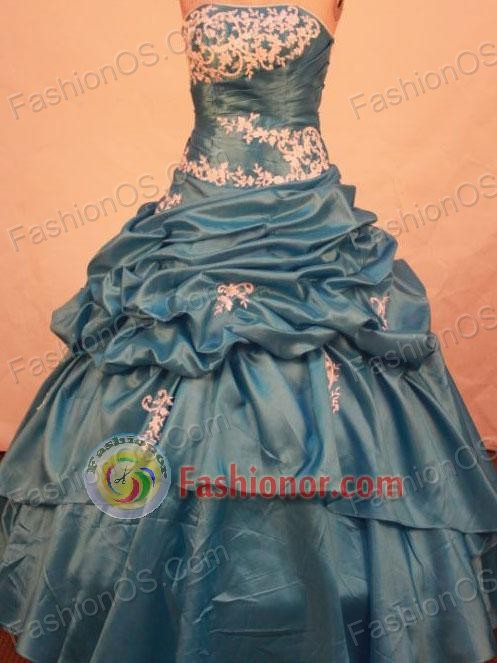 Discount Ball gown Strapless Floor-length Vintage Quinceanera Dresses Style FA-W-319