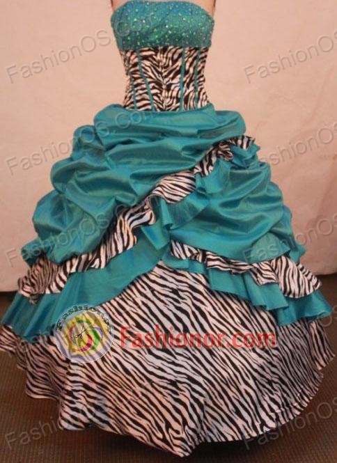 Exquisite Ball gown Strapless Floor-length Vintage Quinceanera Dresses Style FA-W-312