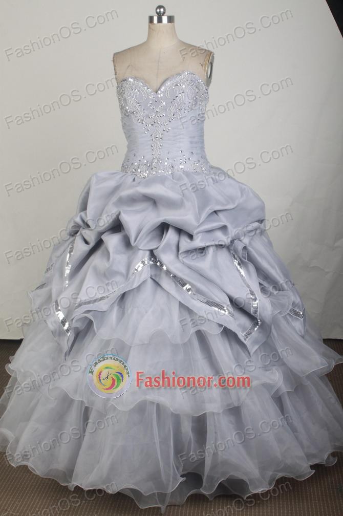 Gorgeous Ball Gown Sweetheart Neck Floor-length Gary VintageQuinceanera Dress LZ426018