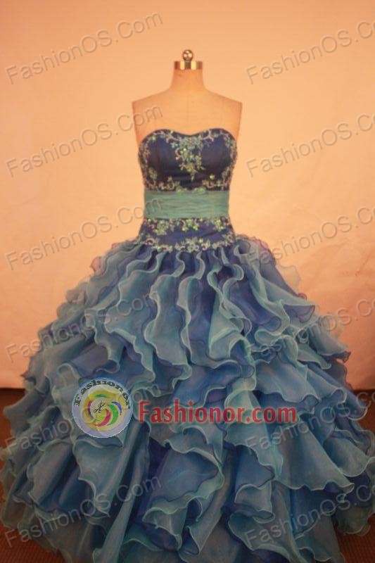 Gorgeous Ball gown Strapless Floor-length Vintage Quinceanera Dresses Style FA-W-341