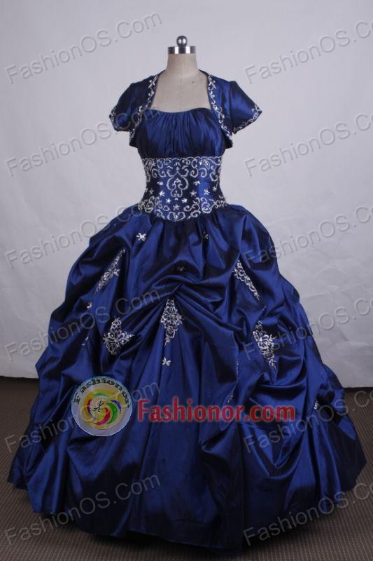 Modest Ball Gown Strapless FLoor-Length Vintage Quinceanera Dresses LZ42480