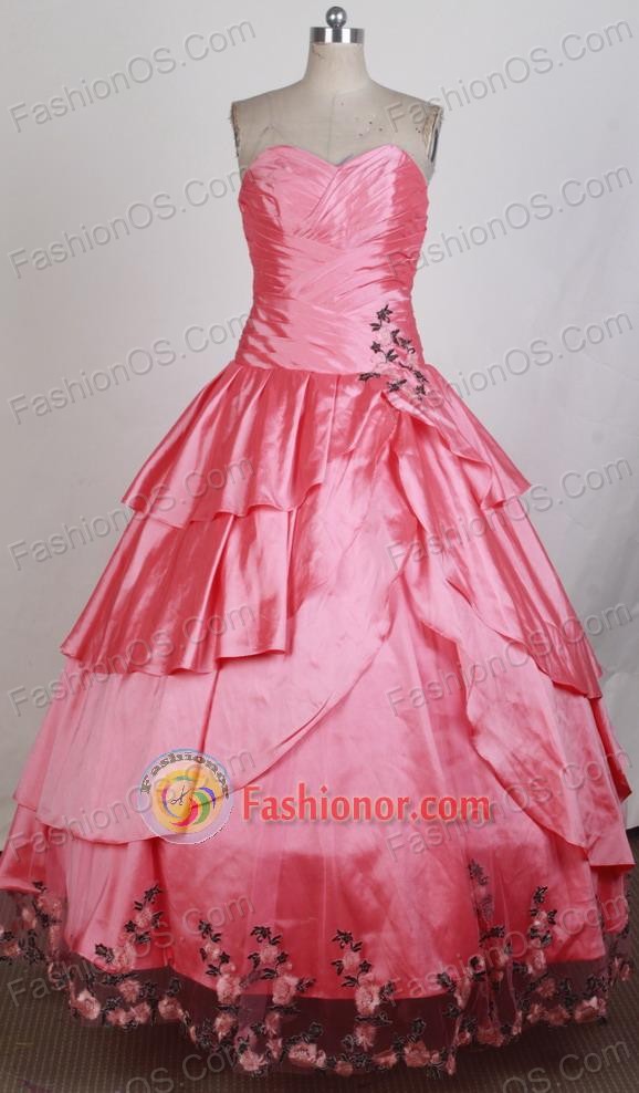 Perfect Ball Gown Sweetheart Floor-length Vintage Quinceanera Dress ZQ12426031