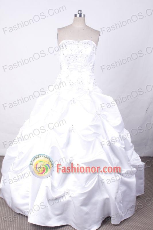 Popular Ball Gown Strapless FLoor-Length Vintage Quinceanera Dresses L42412