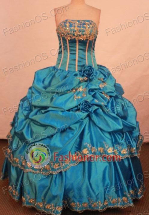 Popular Ball gown Strapless Floor-length Vintage Quinceanera Dresses Style FA-W-304
