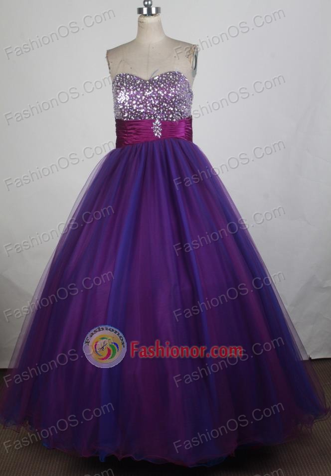 Pretty A-line Sweetheart Floor-length Vintage Quinceanera Dress ZQ12426058