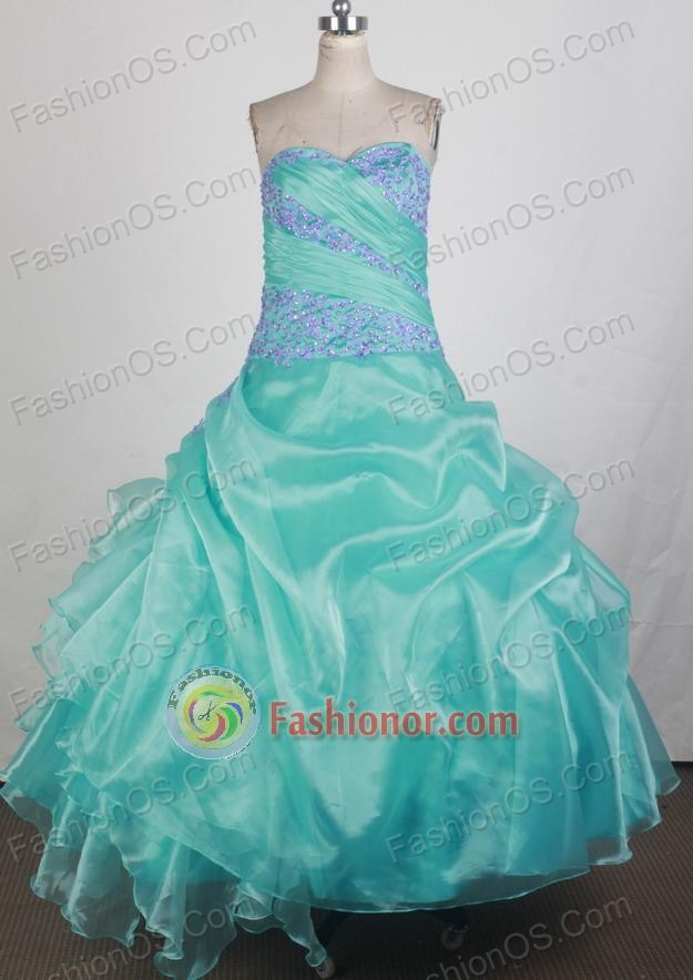 Pretty Ball Gown Sweetheart Floor-length Vintage Quinceanera Dress ZQ12426061