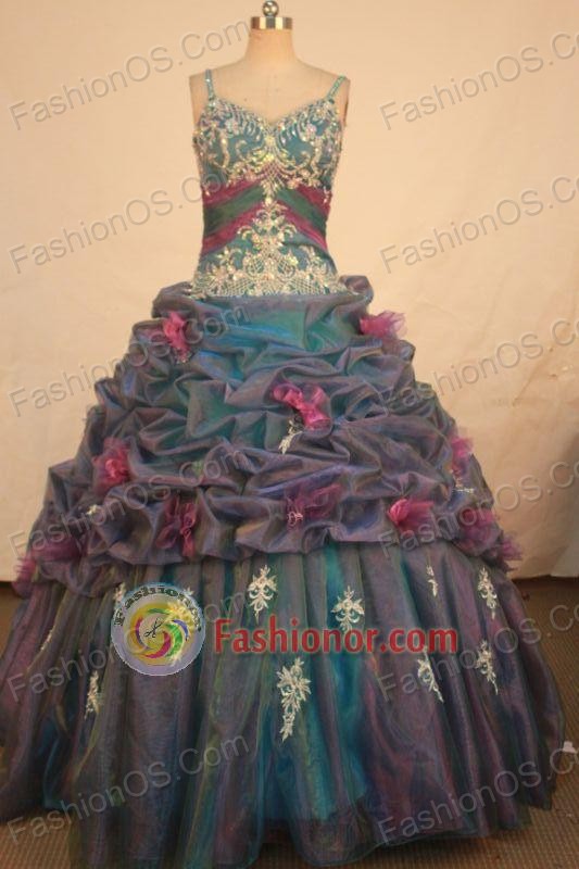 Romantic Ball gown Strap Floor-length Vintage Quinceanera Dresses Style FA-W-350