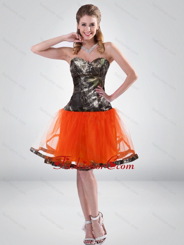 Affordable 2015 Sweetheart Multi Color Short Camo Prom Dresses CMPD001FOR
