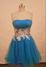 Beautiful A-line Sweetheart Knee-length Prom Dresses Appliques Style FA-Z-00161