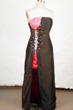 Brand New Column Strapless Mini-length Red Beading Prom Dresses Style FA-C-221